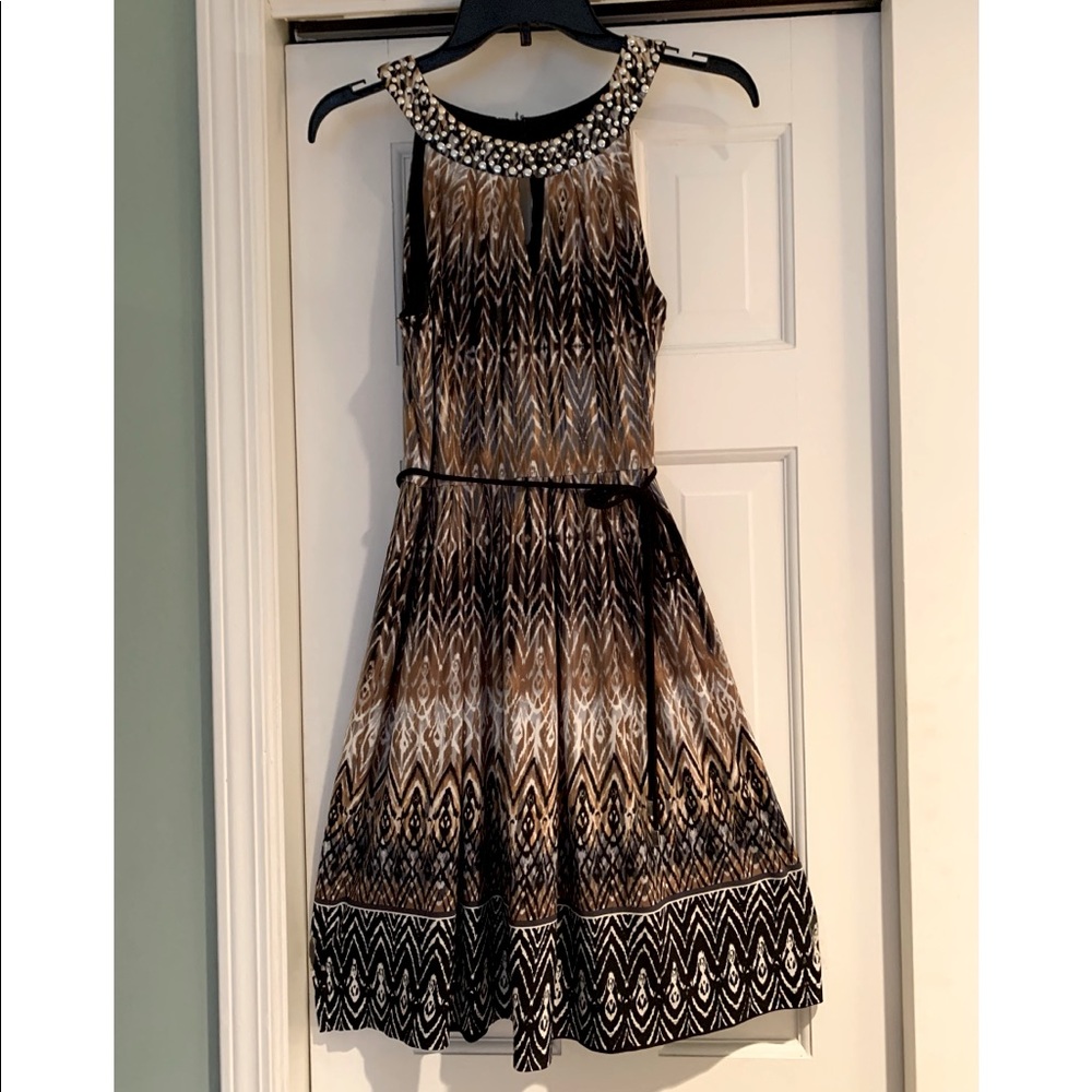 Sandra Darren Sleeveless Halter Dress